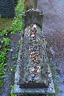 Tombstone at the Jewish cemetery of the Remuh Synagogue, Kazimierz Jewish District, Krakow, Poland [IBR123911538]
