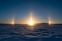 Parhelia (Parhelia), Muonio, Lapland, Finland, January 2019 [IBR123991022]