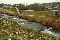 Fish ladder at the Wuppertal Beyenburg reservoir, fish climb, nature conservation and species protection project to promote fish, North Rhine-Westphalia, Germany [IBR123999817]