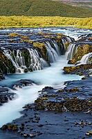Brúarfoss, waterfall in southwestern Iceland, Iceland [IBR123999842]
