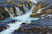 Brúarfoss, waterfall in southwestern Iceland, Iceland [IBR123999844]