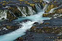 Brúarfoss, waterfall in southwestern Iceland, Iceland [IBR123999851]