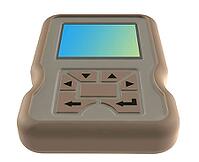 3d render of a mobile phone, cellular phone or cellphone pda isolated on white background [IBR124036409]