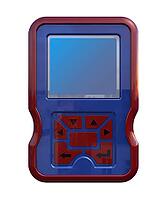 3d render of a mobile phone, cellular phone or cellphone pda isolated on white background [IBR124036412]