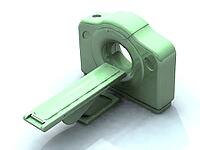 3d render of a computed axial tomography ct or cat scanner. Scans are made by the computation of tomography from X-ray images [IBR124036413]