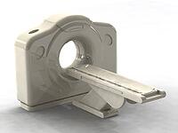 3d render of a computed axial tomography ct or cat scanner. Scans are made by the computation of tomography from X-ray images [IBR124036417]