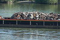 Cargo ship with scrap metal [IBR124051698]