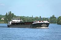 Cargo ship on the Rhine [IBR124051703]