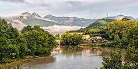 Sisteron in early morning in august, France [IBR124072699]
