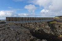 Brú Milli Heimsálfa, bridge between the continents, where the North American and Eurasian plates meet, West Iceland, Iceland [IBR124192725]