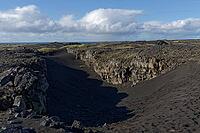 Landscape in southwestern Iceland, where the North American and Eurasian plates meet, Southwest Iceland, Iceland [IBR124192729]