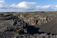 Landscape in southwestern Iceland, where the North American and Eurasian plates meet, Southwest Iceland, Iceland [IBR124192736]