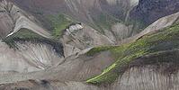 Colourful mountains of Landmannalaugar, panoramic view, South Iceland, Iceland [IBR124192739]