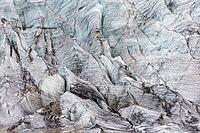 Close-up of Svínafellsjökull glacier, Vatnajökull National Park, South Iceland, Iceland [IBR124192742]