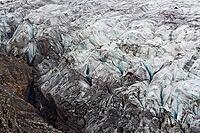 Close-up of Svínafellsjökull glacier, Vatnajökull National Park, South Iceland, Iceland [IBR124192744]