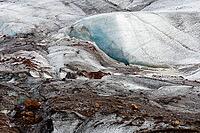 Close-up of Svínafellsjökull glacier, Vatnajökull National Park, South Iceland, Iceland [IBR124192750]