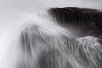 Close-up of Kvernufoss waterfall, Skogafoss, South Iceland, Iceland [IBR124192755]