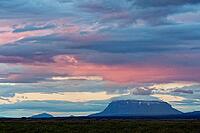 Evening sky over the countryside near Dettifoss, North Iceland, Iceland [IBR124192796]