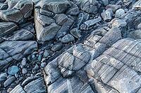 Rock structures on the coast, Söröya, Finnmark, Norway, February 2019 [IBR124200482]