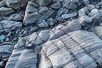 Rock structures on the coast, Söröya, Finnmark, Norway, February 2019 [IBR124200483]