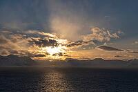 View from Söröya across the Norwegian Sea to Loppa, Finnmark, Norway, February 2019 [IBR124200488]