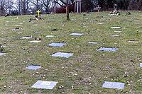 Cemetery on the meadow with urns and tombstones and in the background the graves of Krizevi Biberach, Biberach an der Riß, Upper Swabia, Baden-Württemberg, Germany [IBR124200505]