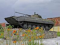 Temryuk, Russia - July 23, 2011: tank. the militatank. the military monument the tank which visited fight [IBR124200540]