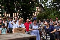 Living History Event at the Hohenloher Open Air Museum, Hohenlohe, Wackershofen, Farmermuseum, Country Life, Rural, Swabian-Franconian Forest nature park Park, Schwäbisch Hall, Hohenlohe, Germany [IBR124469136]