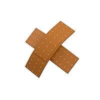 Two flexible plasters over a white background, 3d render [IBR124491548]