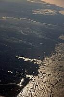 Greenhouses and intensive agriculture in the Nile Delta on Lake Burullus, Egypt [IBR124494877]