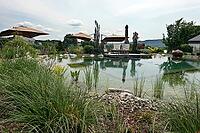 Swimming pond, symbolic picture, Germany [IBR124494880]
