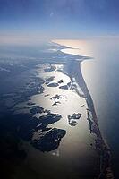 Greenhouses and intensive agriculture in the Nile Delta on Lake Burullus, Egypt [IBR124494889]