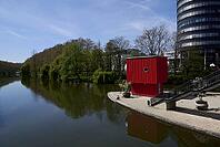 Neckar Island in Heilbronn, Neckar Tower, Neckar, Germany [IBR124508515]