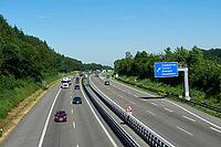 Highway A6 on the Kupferzell level, Untermünkheim, Kupferzell, Schwäbisch-Franconian Wald nature park Park, Schwäbisch Hall, Hohenlohe, Germany [IBR124508536]
