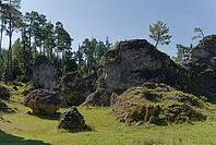 Wental, Trockental, Steinheim am Albuch, karst plateau, Swabian Jura, Heidenheim an der Brenz, rocks, nature reserve, Germany [IBR124508542]