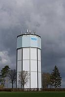 Wolpertshausen water tower, landmark, water supply, water supplier, Hohenlohe, Germany [IBR124508554]