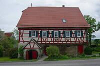 Pfarrer-Mayer House near Obersontheim, Fachwerk, Farmhouse, Rural, Hohenlohe, Germany [IBR124508557]