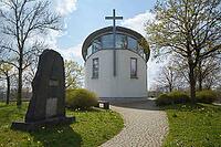 Christophorus motorway chapel, peace, silence, meditation, Kocher valley bridge, motorway bridge, Urlurch, Mastodonsaurus, bridge, motorway, Kocher Valley, Kocher, Braunsbach, Hohenlohe, Germany [IBR124508558]