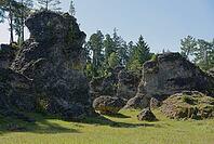 Wental, Trockental, Steinheim am Albuch, karst plateau, Swabian Jura, Heidenheim an der Brenz, rocks, nature reserve, Germany [IBR124508570]