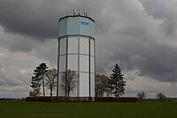 Wolpertshausen water tower, landmark, water supply, water supplier, Hohenlohe, Germany [IBR124508572]