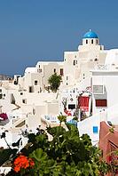 Wonderful mountain village of Oia in the north of the Cyclades island Santorini, Cyclades, Oia, Santorini, Greece [IBR124525360]