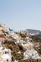 Typical Cycladic architecture in the village of Oia on the Cyclades island Santorini, Cyclades, Oia, Santorini, Greece [IBR124525374]