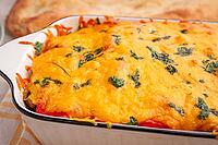 Madame Bovary's Georgian dish, chicken fillet with mushrooms, tomatoes and cheese, baked in a mold [IBR124552239]