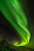 Northern Lights (Aurora borealis), S$00F6r$00F6ya, Finnmark, Norway, December 2018 [IBR124563519]