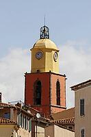 St-Tropez, parish church, Eglise paroissiale Notre-Dame-de-l'Assomption from the 16th century, Cote d'Azur - Saint Tropez, parish church, Eglise paroissiale Notre-Dame-de-l'Assomption from the 16th century, Cote d'Azur, Southern France [IBR124585283]