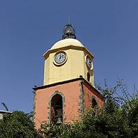 St-Tropez, parish church, Eglise paroissiale Notre-Dame-de-l'Assomption from the 16th century, Cote d'Azur - Saint Tropez, parish church, Eglise paroissiale Notre-Dame-de-l'Assomption from the 16th century, Cote d'Azur, Southern France [IBR124585294]