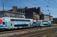 S-Bahn stop, Heimeranplatz, high-rise building, commercial building, Munich, Sendling, Westend, public transport, Bavaria, Germany [IBR124585436]