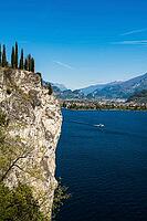 Cycle path and hiking trail, Via Ponale, Riva del Garda, Lake Garda, Trento, Trentino-Alto Adige, Italy [IBR124629532]