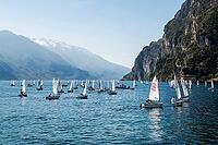 Sailing boats, Riva del Garda, Lake Garda, Trento, Trentino-Alto Adige, Italy [IBR124629536]