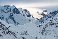 Light atmosphere in the mountains, Öksfjord, Finnmark, Norway, April 2019 [IBR124636262]